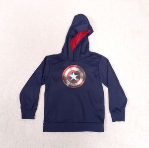 Marvel Boys Navy Blue Captain America Sweatshirt Size S (6/7)